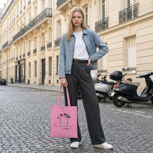 K-POP Vibe Tote Bag (Pink)