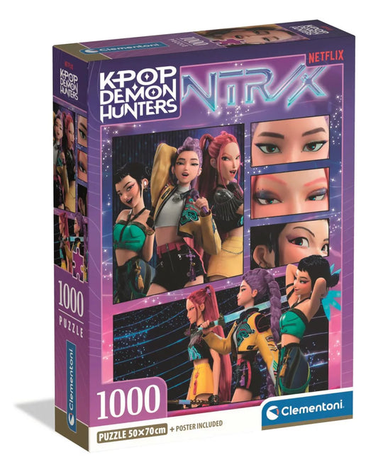 K-pop Démonvadászok Cosmic 1000 db-os Compact puzzle Clementoni