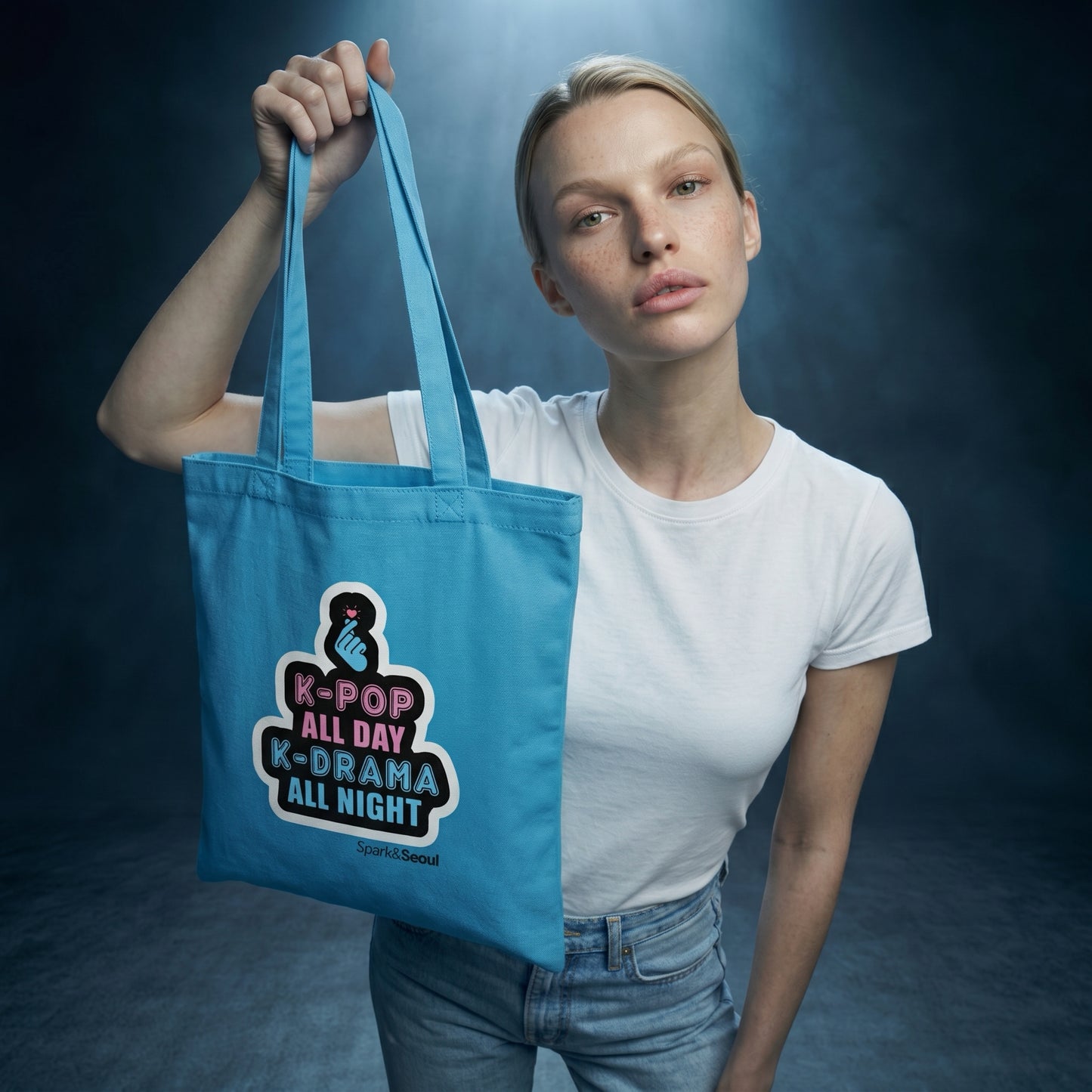 K-POP Vibe Tote Bag (Lagoon)