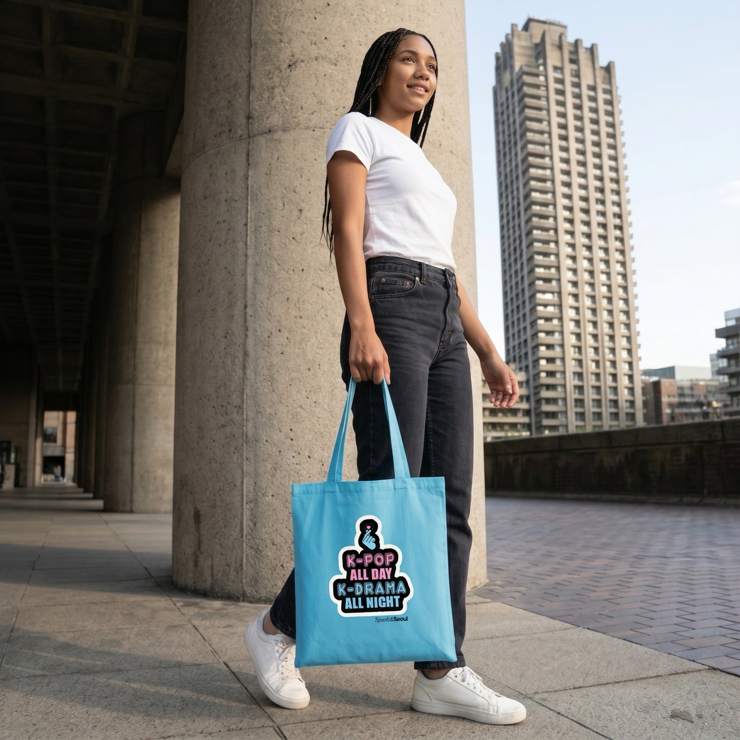 K-POP Vibe Tote Bag (Lagoon)