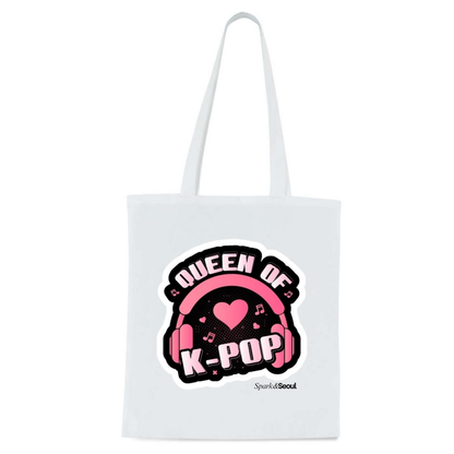 K-POP Vibe Tote Bag (White)